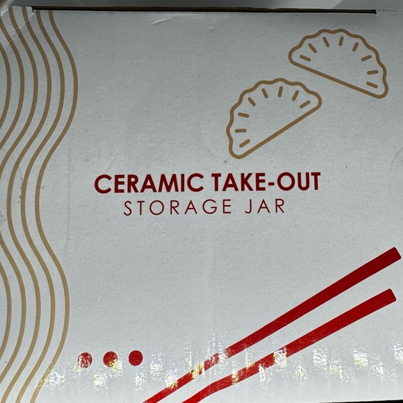 Urban Tokyo Chinese Takeout Box Style Porcelain Bowl With Lid collectable - Picture 3 of 4